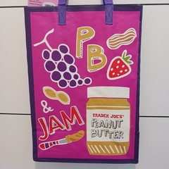 Trader Joe’s PB&J/Mac & Cheese Reusable Shopping Tote, Collectible Eco Fun! 😁