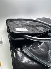 (Medium, Black) Reusable Grocery Bag on Wheels, 70L Foldable Rolling Tote, 66Lbs