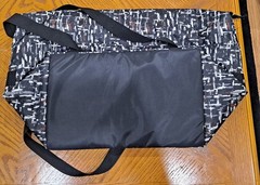 Large Insulated Thirty One Tote Zippered City Scape Pattern 15.5x15x9