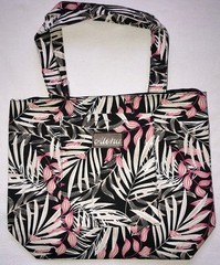 Hawaiian Print Canvas Handbag Tote Beach Bag Shop Hawaii Travel Leaves Ferns New