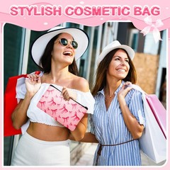 SilTriangle 24 Pieces Funny Cosmetic Bags Bulk Make up Zipper colourful