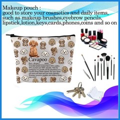 PXTIDY Cavapoo Dog Lovers Gift Definition Cosmetic ONE SIDE, Beige