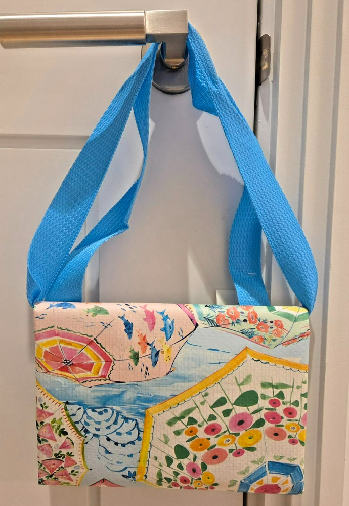 NWT TJ MAXX- Patterned Umbrellas – Large Reusable Shopping Tote Eco Bag