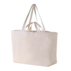 27 Inch Canvas Shopping Bags Extra Large Grocery Jumbo Reusable Heavy Duty Tote