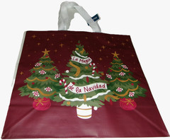 CHRISTMAS~Reusable Tote Bag ~ 20″ X 18″ X 8″~ LA MAGIA DE LA NAMIDAD
