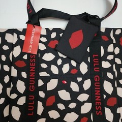 Waitrose Lulu Guinness Lips Tote Bag Love Black White Red 2024 John Lewis New