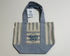 Authentic Trader Joe’s Mini Pastel Stripe Canvas Tote Bag Limited Edition 4/Set