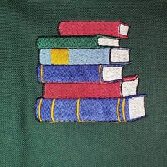 Canvas Bag Books Green Reusable Bag for Books or Groceries