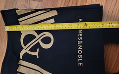 BARNES & NOBLE Black and Gold Cotton Tote Bag