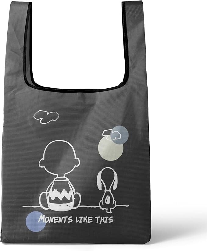 Eco bag,foldable character,with carabiner,durable, large, gray, polyester,005