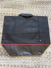 Limited Edition Lululemon Man’s Black Red Large Reusable Shopping Tote Bag Men’s