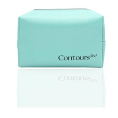 Contours Rx Cosmetic Bag – Travel Makeup 1 Count (Pack of 1), Turquoise Blue
