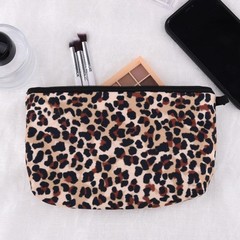 Sudaporn Leopard Print Makeup Cosmetic Bag for Women Animal Small, Yellow