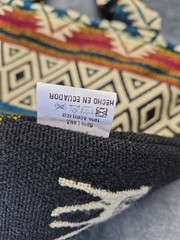 Natural Grocers Alpaca Shopping Laptop Tote Zipper Crafted in Ecuador Multicolor
