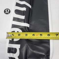 Lululemon Reusable Tote Shopping Bag Recycled Materials Nylon Feel Snap Button