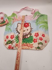 HAWAIIAN HULA HELLO KITTY HAWAII REUSABLE SHOPPING BAG FOLDABLE TOTE