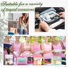 Silkfly Clear Toiletry Bag PVC Travel Cosmetic with Handle Multi Color