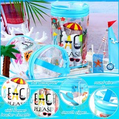 Bulyoou 2 Pcs Beach Gifts Height: 9 Inches, Diameter: 5.91 Clear