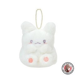 NEW Sanrio SANRIO Mascot Holder: Hanamaru Ghost Nap on a Fluffy White Cloud