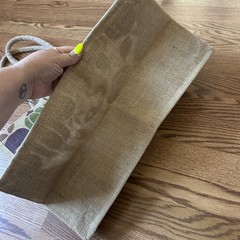 Trader Joe’s Reusable Jute Burlap Shopping Tote Bag