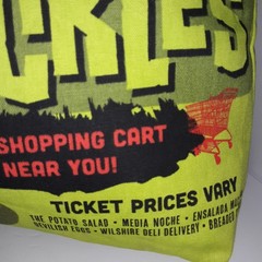 Trader Joe’s Reusable Canvas Shopping Tote The Pickles Print GroceryMarket 14×18