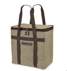 RareCostco Sustainable Jute Cooler Bag 3Pc Set Large Small Pocket Bag New