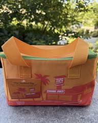 Trader Joe’s SUNNY ORANGE GREEN ZIPPER Mini Insulated Tote Summer 2026 NEW