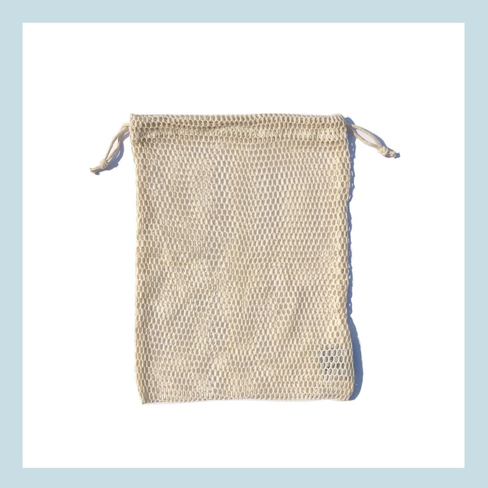 100% Cotton Reusable Produce Muslin Bags – Mesh Drawstring Storage Pouch