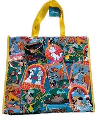 Disney Classic Movies Reusable Yellow Jumbo Shopping Gift Bag with Handle🆕