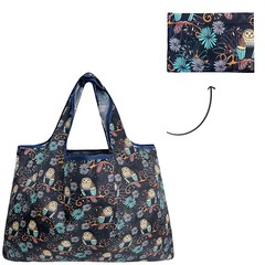 Wrapables Large Foldable Tote Nylon Reusable Grocery Bag, 3 Pack
