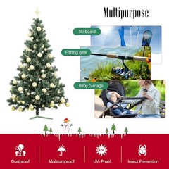 7.5 ft Christmas Tree Storage Bag – Durable Heavy Duty Extra 7.5 Foot Red