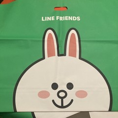 LINE FRIENDS BT21 Tata Van, BROWN CONY SALLY set of 6 reusable Bags large medium