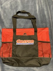 Costco Reusable Canvas Tote Shopping Bag EUC Not insulated