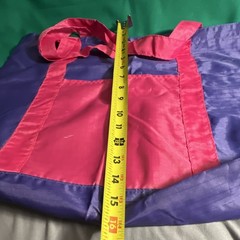 Avon Foldable Reusable Shopping Bag Pocket Purple Pink Colorblock Man Made Large