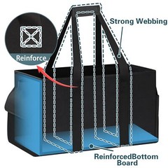 Standing Utility Tote Bag With 3 Pockets Extra Large Utility Tote Bag With Hard