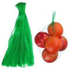 100Pcs Reusable Mesh Produce Bags, 13.8 Inches Hatching Bags, Green