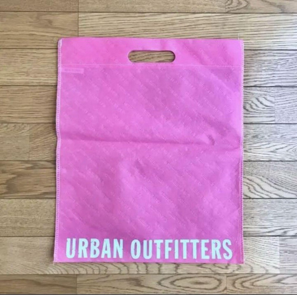 URBAN OUTFITTERS Pink Fabric Shopping Tote Gift Bag Dust Bag