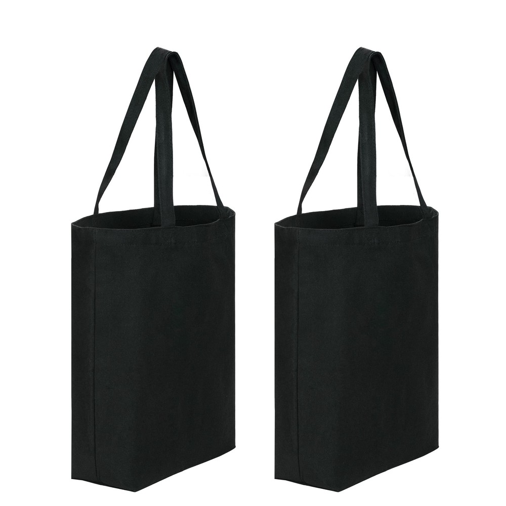 CVNDKN Canvas Tote Bags 2 Pcs Multi-Purpose Reusable Blank Bags Use For Grocery,