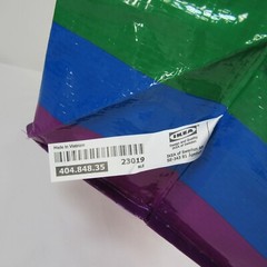 Ikea Storstomma Rainbow Bag Medium Tote Reusable ECO Grocery Laundry Storage Bag