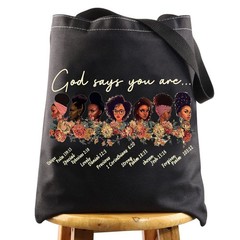 LEVLO Black American Cosmetic Make up Bag African Inspired L, God BT