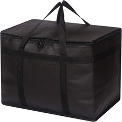 XL Insulated Reusable Grocery Bags with Sturdy Zipper Reinforced Bottom & Handle