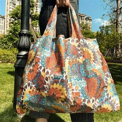 Versatile Folding Shopping Bag, Large Capacity Travel Tote Bag, Fashion Reusable