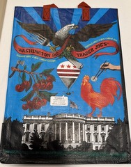 1 Washington DC Trader Joe’s & Everyday Reusable Shopping Tote Bag 6 Gallon NWT