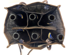 VTG Hofbrauhaus Munchen Germany Burlap 6 Pack Tote Bag