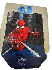 2 Pack Marvel Spider-Man 7x8x3.5 Inch Bags Kids Character Party W/Handles