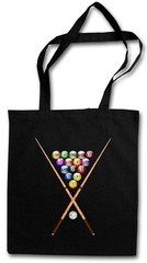 POOL BILLARD II SHOPPING BAG Eightball 8 Ball Gamble Player Gambling Snooker