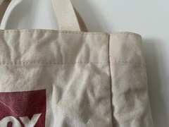 FOX News Channel Medium Heavy Duty Tote Bag RED / BEIGE 12″ x 16″ x 5″ VGUC