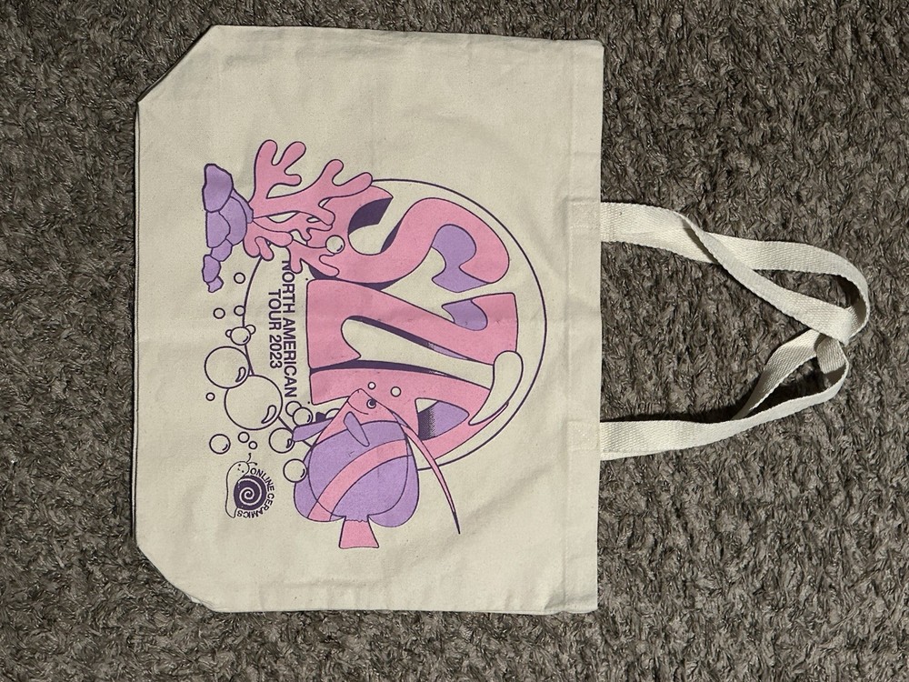 SZA “SOS Tour” + Beabadoobee Concert Tour Tote Bags – Lot of 2 Canvas Totes