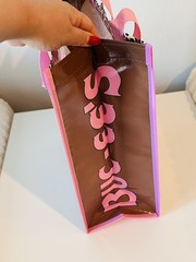 bucees reusable pink leopard bag cheetah print new with tags