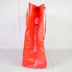 Lululemon Reusable Shopping Red Tote Bag Snap Closure 14″ x 16″ x 7″